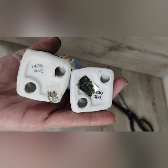 Vintage Homco 1430 Figurines "Children Ready For Bedtime" Ceramic Set Of 2 - Picture 5 of 11